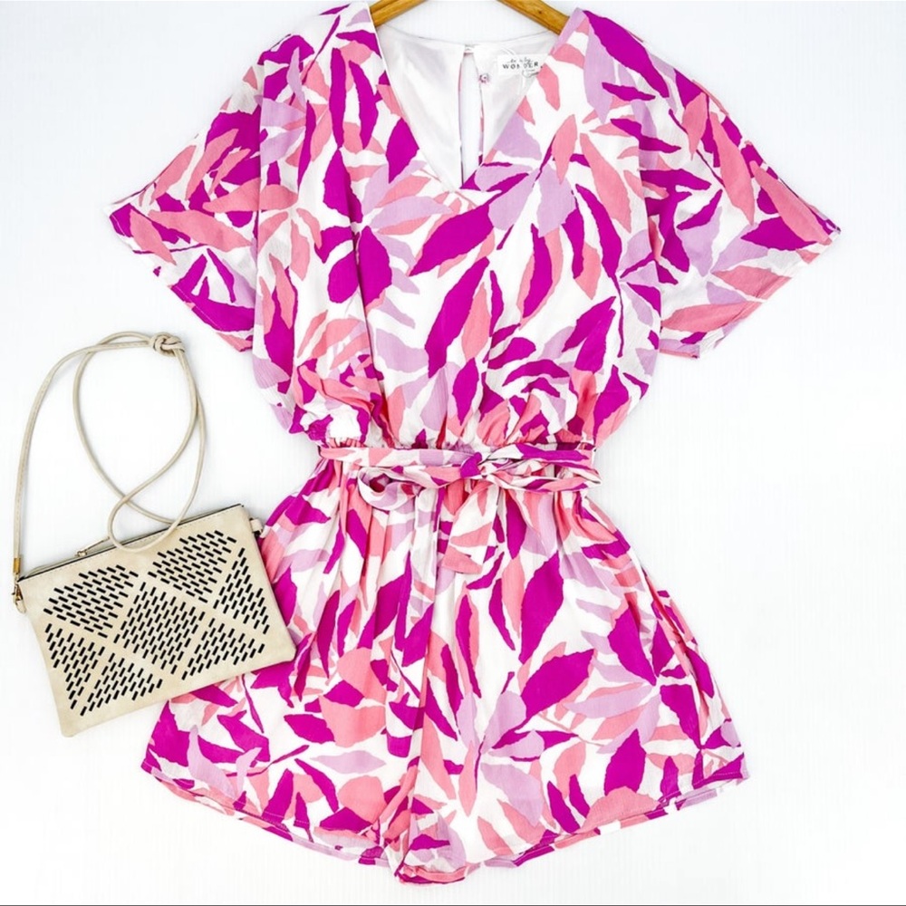 Pink Patterned Jumpsuit 🩷